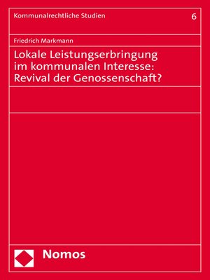 cover image of Lokale Leistungserbringung im kommunalen Interesse